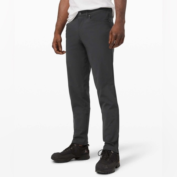 Lululemon ABC Pant Classic *Warpstreme 34” Obsidian Grey - Picture 1 of 11